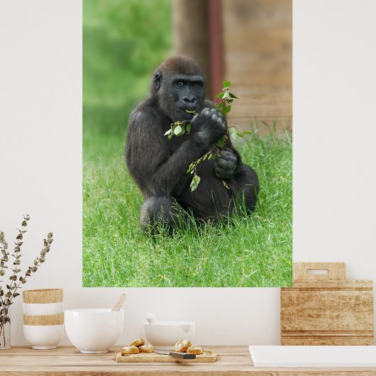 Cheeky Gorilla Lope Poster (Küche)