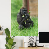 Cheeky Gorilla Lope Poster (Heimbüro)