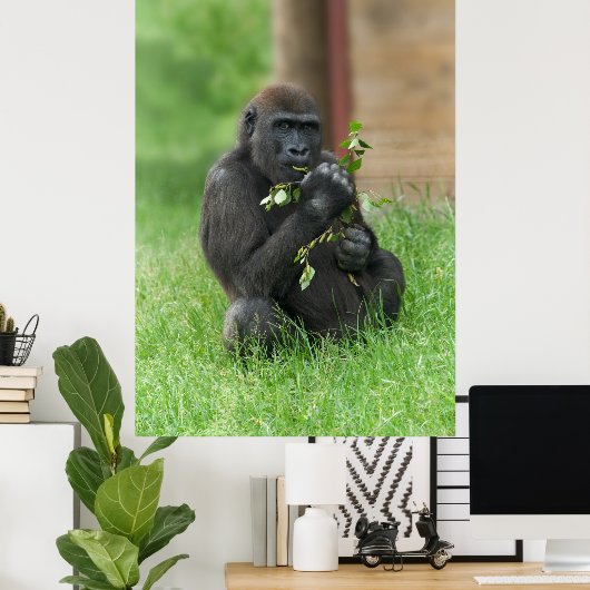 Cheeky Gorilla Lope Poster (Heimbüro)