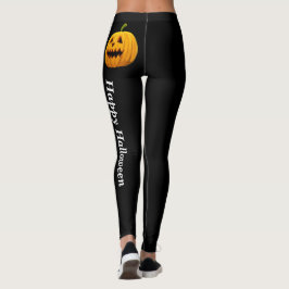 CHEEKY Halloween Kürbislaterne Orange Black Leggings