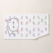 Cheeky Kawaii Style Kitten Badhandtuch Set (Handtuch)