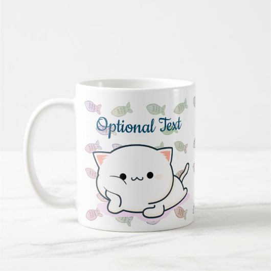 Cheeky Kawaii Style Kitten Kaffeetasse (Links)