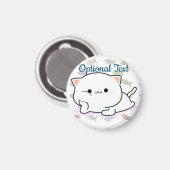 Cheeky Kawaii Style Kitten Magnet (Vorderseite/Rückseite)