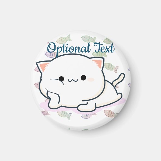 Cheeky Kawaii Style Kitten Magnet (Vorne)