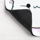 Cheeky Kawaii Style Kitten Mousepad (Ecke)