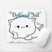 Cheeky Kawaii Style Kitten Mousepad (Mit Mouse)