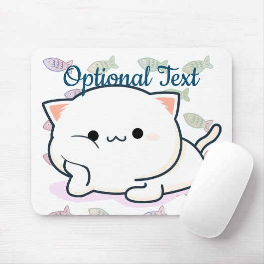 Cheeky Kawaii Style Kitten Mousepad (Mit Mouse)