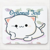 Cheeky Kawaii Style Kitten Mousepad (Vorne)