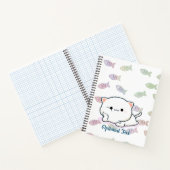 Cheeky Kawaii Style Kitten Notizblock (Innenseite)