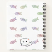 Cheeky Kawaii Style Kitten Notizblock (Rückseite)