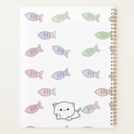 Cheeky Kawaii Style Kitten Planer (Rückseite)