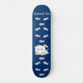 Cheeky Kawaii Style Kitten Skateboard (Vorderseite)