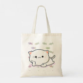 Cheeky Kawaii Style Kitten Tragetasche (Rückseite)