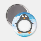 Cheeky King Penguin Magnet (Vorderseite/Rückseite)