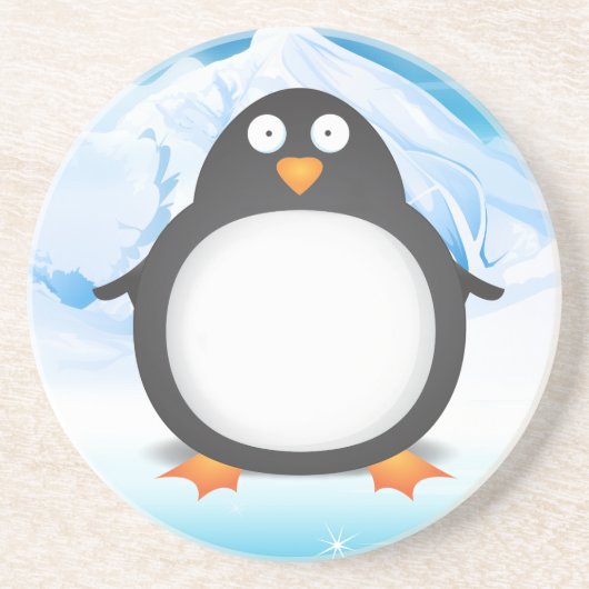 Cheeky King Penguin Untersetzer (Vorne)