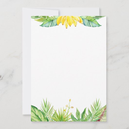 Cheeky Little Monkey Invasion, Zoo Party Einladung (Rückseite)