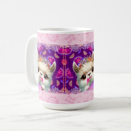 Cheeky Llama Kaffeetasse (Vorderseite Links)