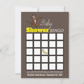 Cheeky Monkey, Baby Dusche Bingo (Vorderseite)