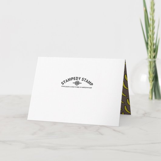 Cheeky Monkey, Baby Dusche Einladung (Rückseite)