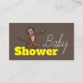Cheeky Monkey, Baby Shower Ticket Einladung (Vorderseite)