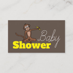 Cheeky Monkey, Baby Shower Ticket Einladung