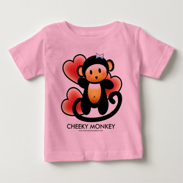 Cheeky Monkey Baby T-shirt (Vorderseite)