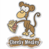 Cheeky Monkey Design Koffer Aufkleber (Vorderseite)