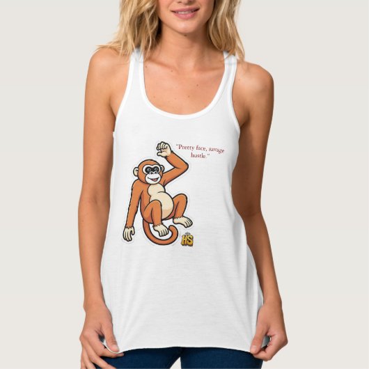 Cheeky Monkey Flowy Tank Top | Honest Sinner Women (Vorderseite)