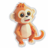 Cheeky Monkey Laptop Sticker (Vorderseite)