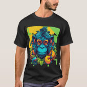 Cheeky Monkey mit Banana Fun T - Shirt (Vorderseite)