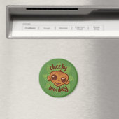 Cheeky Monkey Niedlich Cartoon Primat Zeichnend Magnet (In Situ (Geschirrspüler))