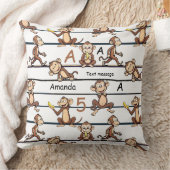 Cheeky Monkey Pattern Kissen (Decke)