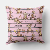 Cheeky Monkey Pattern Kissen (Rückseite)