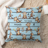 Cheeky Monkey Pattern Kissen (Decke)