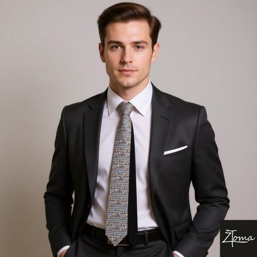 Cheeky Monkey Pattern Krawatte