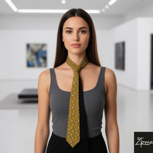 Cheeky Monkey Pattern Krawatte