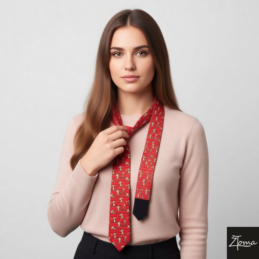 Cheeky Monkey Pattern Krawatte