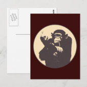 Cheeky Monkey Postkarte (Vorne/Hinten)