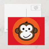 Cheeky Monkey Postkarte (Vorne/Hinten)