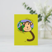Cheeky Monkey Postkarte (Stehend Vorderseite)
