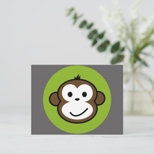 Cheeky Monkey Postkarte (Stehend Vorderseite)