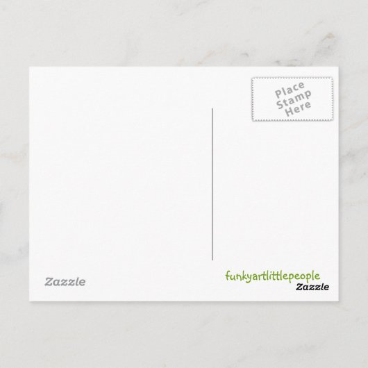 Cheeky Monkey Postkarte (Rückseite)