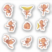 Cheeky Monkey Stickers Aufkleber (Vorderseite)