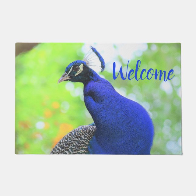 Cheeky Peacock Doormat Fußmatte (Vorderseite)