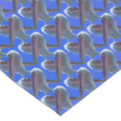 Cheeky Pelican Faces Pattern, Tischdecke (Schrägansicht)