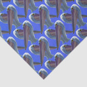 Cheeky Pelican Faces, Seidenpapier (Detail)