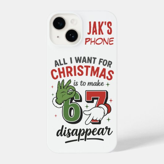 Cheeky Personalized Holiday Phone Case-Make 6•7 iPhone Hülle (Rückseite)
