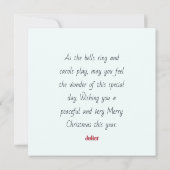 Cheeky Reindeer Christmas Greeting Card Karte (Rückseite)