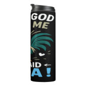 Cheeky Rooster-Anweisung Graphic Thermosbecher (Nach rechts gedreht)