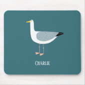 Cheeky Seagull Name Mousepad (Vorne)